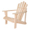 SHINE COMPANY WESTPORT WOODEN ADIRONDACK CHAIR OUTDOOR PATIO 4611N - NATURAL - Like New