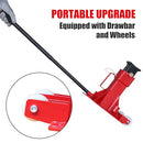 Torin ATZ70006PB Heavy Duty Jack Stands: Pin Style Jack Stand with 2 Casters Red - Like New