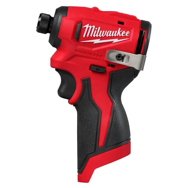 MILWAUKEE M12 SUBCOMPACT BRUSHLESS 1/4 HEX IMPACT DRIVER TOOL ONLY -RED/BLACK - Like New