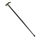 Silver Metal Golden Winged Dragon Cane 2pc Steel Shaft Travel Walking Stick - Brand New