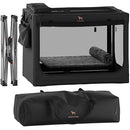 NOAH & PAW COLLAPSIBLE DOG CRATE 36 INCHES, XL DOG CRATE 36*25*23 - BLACK - Like New