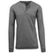 BLUE ICE MENS CHARCOAL LONG SLEEVE STRETCH HENLEY SHIRT SIZE: MEN M - CHARCOAL - Brand New