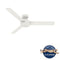 HUNTER FAN CC50811 52" CEILING FAN 3 BLADES CONTEMPORARY FINISH MATTE WHITE - Like New