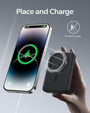 BASEUS MAGSAFE PORTABLE CHARGER 10000MAH WIRELESS MAGNETIC POWER BANK - BLACK - Brand New