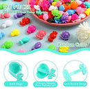 JANINKA 120 PIECES SELF HINGE PLASTIC HAIR CLIPS GIRLS MULTICOLOR - Like New