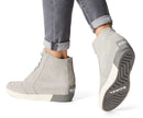 SOREL WOMEN'S OUT 'N ABOUT WEDGE BOOTIE - SIZE: WOMEN 8.5 - DOVE/QUARRY - Brand New
