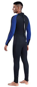 Lemorecn Mens Jumpsuit Neoprene 3/2mm 5/4mm Diving Suit B0814B52YB M Black/Blue - Brand New