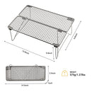 COOK'N'ESCAPE TITANIUM GIRLL CAMP FIRE COOKING RACKS FOLDING GRILL - GRAY Like New