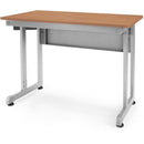 OFM MODEL 55139 24" X 36" MODULAR COMPUTER TRAINING TABLE SILVER FRAME - MAPLE - Like New