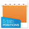 81607 Pendaflex 1/5 Cut Hanging Folders, Letter Size, 25/BX (81607) - ORANGE - Brand New