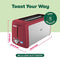 BELLA 4 SLICE TOASTER LONG SLOT REMOVABLE CRUMB TRAY 7 SHADING TA7402-UL - RED - Like New