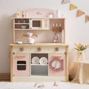 Robud Play Kitchen for Kids Toddlers, Wooden Play Kitchen, Toy Kitchen - Pink - Brand New