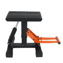 JFG RACING DIRT BIKE LIFT STAND 440 LBS HYDRAULIC LIFT JACK - BLACK/ORANGE - Like New