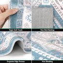 HEBE Washable Area Rug 5x7 Living Room Rug Large Rugs for Bedroom Soft Throw - Brand New