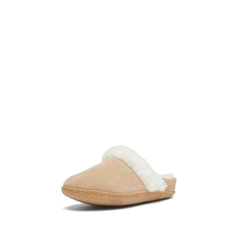 NL3655 SOREL WOMEN'S NAKISKA SLIDE II SLIPPER SIZE 10 DUSTY TAN - Like New