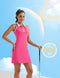 FKEEP WOMEN'S GOLF TENNIS DRESS SPORT ACTIVEWEAR ZIPPER - SIZE: WOMEN S - NEON - Brand New