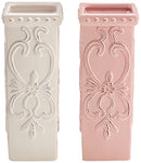 Burton & Burton Victorian Valentine Pink White Vase Set Party Supplies - Brand New