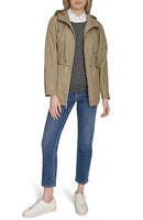 354SP771 COLE HAAN WOMEN'S TRAVEL PACKABLE RAIN JACKET SIZE XL - SAGE - Brand New
