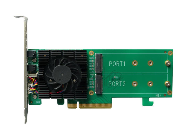 HighPoint SSD6202A PCI-Express 3.0 x8 PCI-Express Driverless, Bootable 2x M.2