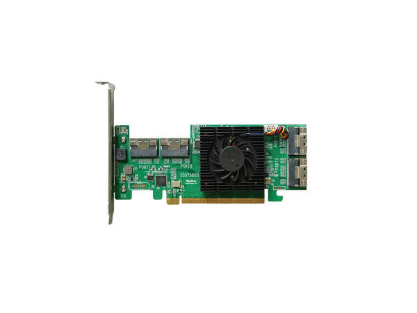 HighPoint Rocket 1580 8x U.2 Port to PCIe 4.0 x16 NVMe HBA Controller