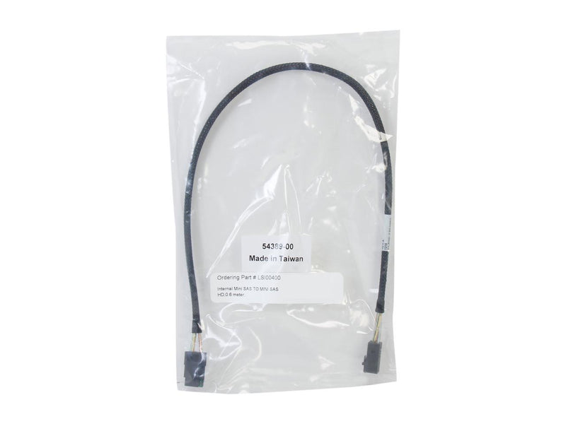 LSI LSI00400 0.6 meter internal cable SFF8643 to SFF8087 (mini SAS HD to mini