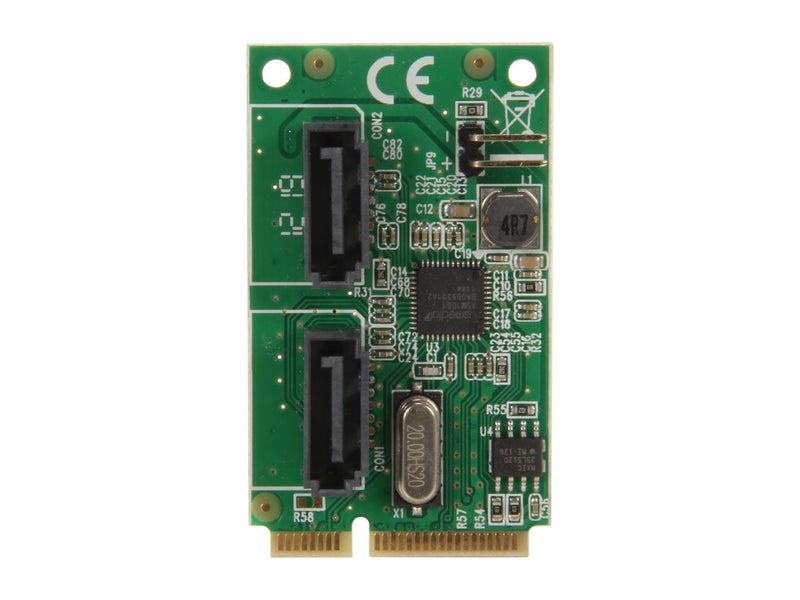 SYBA 2-Port SATA 6G Card, Mini PCI-Express Form Factor, non-RAID, ASM1061