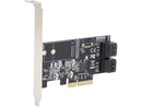 SYBA 4 x Port Non-RAID SATA III 6 Gbp/s and M.2 B Key 2242 PCI-e x4 Controller