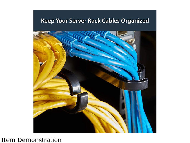 StarTech.com CABLMANAGER2 1U 19in Metal Rackmount Cable Management Panel