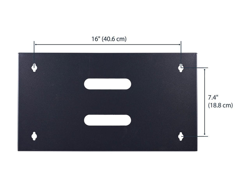 StarTech.com WALLMOUNT6 6U 12in Deep Wall Mounting Bracket for Patch Panel