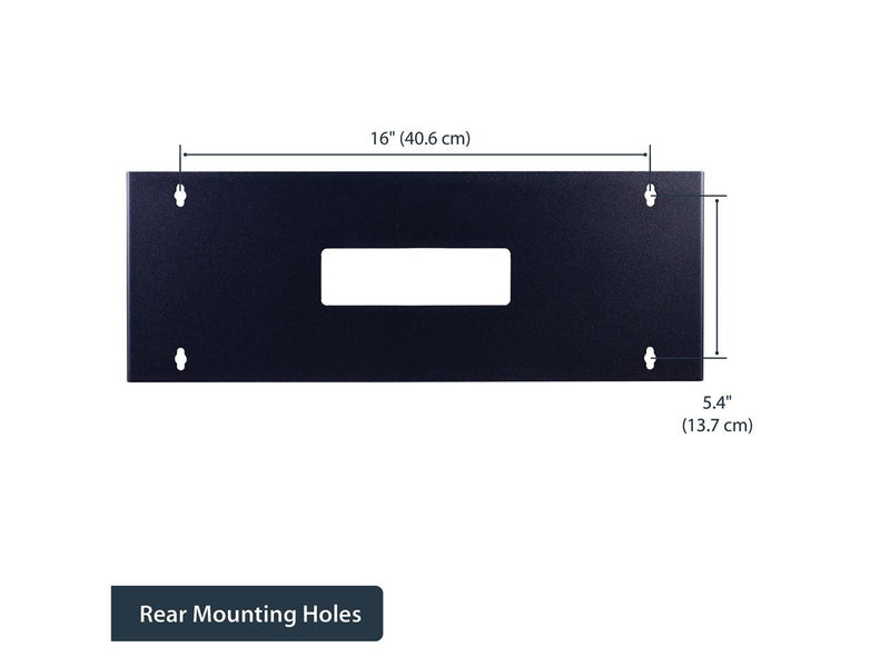 StarTech.com WALLMOUNTH4 4U 19in Hinged Wall Mounting Bracket for Patch Panels