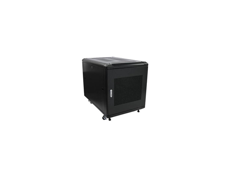 StarTech.com RK1236BKF 12U 36in Knock-Down Server Rack Cabinet with Casters