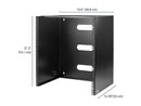 StarTech.com WALLMNT12 12U Wall-Mount Bracket for Shallow Rack-Mount Equipment -