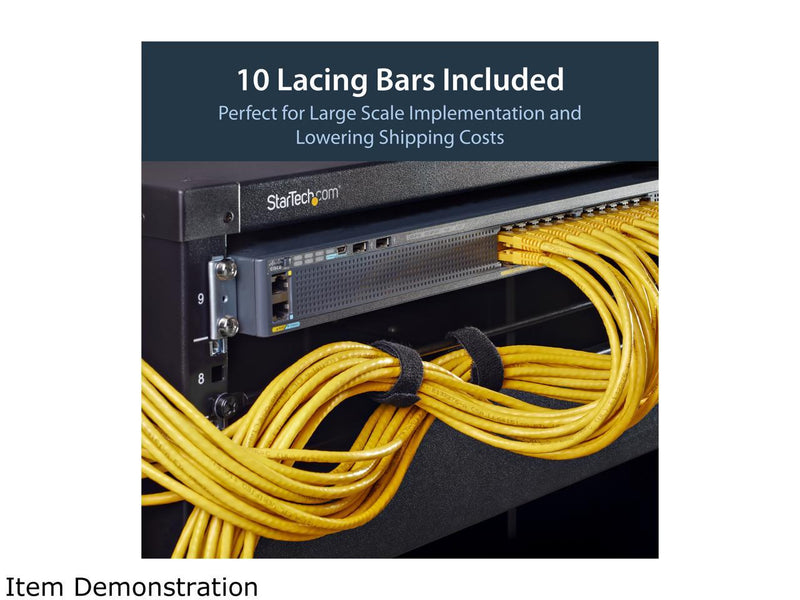 StarTech CMLB10 StarTech.com Cable Lacing Bar - 10 Pack - 75 degrees - 4 in