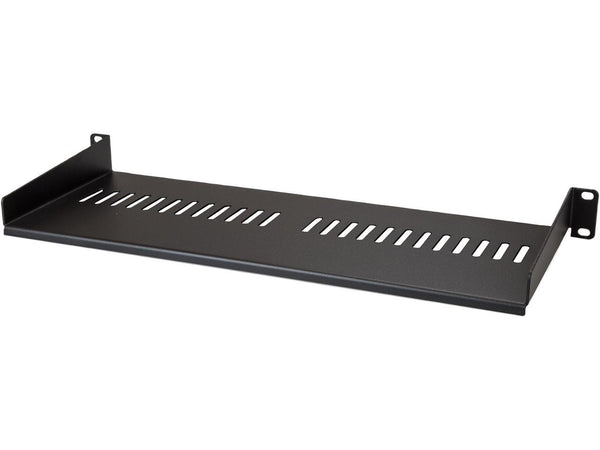 StarTech.com CABSHELF1U7V 1U Rack Shelf - 7 in Deep - Heavy-duty Steel - Vented