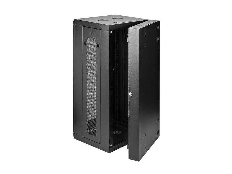 StarTech.com Wall Mount Server Rack Cabinet - 18U Rack - 20" Deep - Hinged