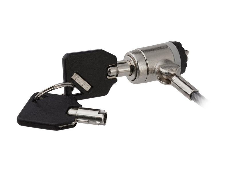 StarTech.com LTLOCKKEY Keyed Cable Lock - Push-to-Lock Button - 2m (6.5') Steel