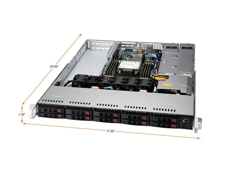 Supermicro Barebone SYS-110P-WTR, for Customized Please Contact with Newegg B2B