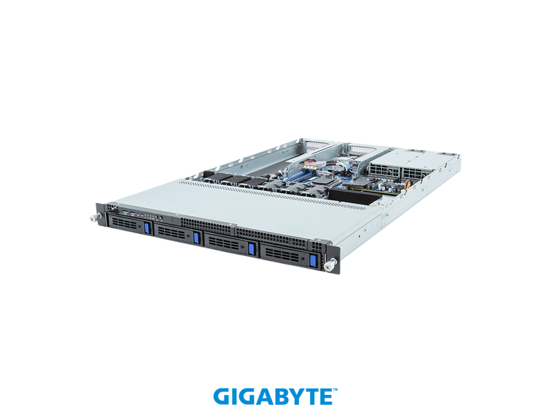 GIGABYTE R133-C10-AAA1 Rack Server - AMD Ryzen™ 7000 - 1U UP 4-Bay SATA