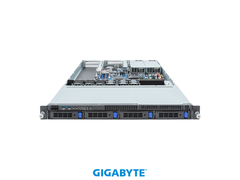 GIGABYTE R133-C10-AAA1 Rack Server - AMD Ryzen™ 7000 - 1U UP 4-Bay SATA