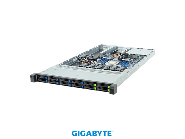 GIGABYTE R143-EG2-AAC2 Rack Server - AMD EPYC™ 8004 - 1U UP 1 x PCIe Gen5 GPU