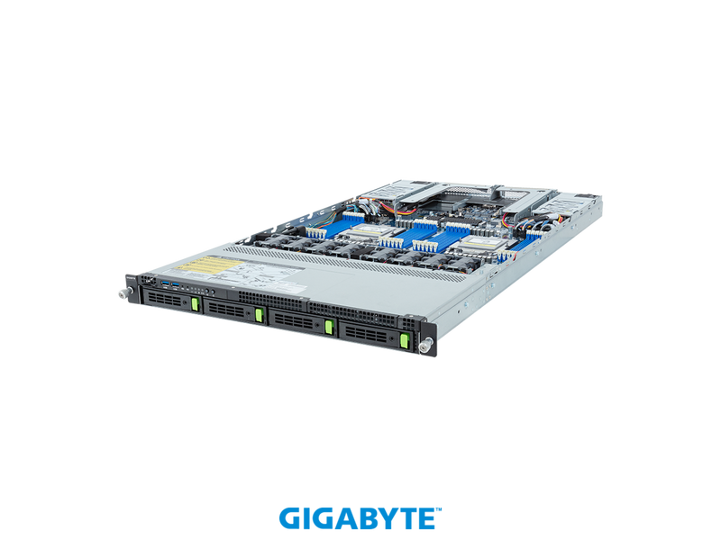 GIGABYTE R183-Z93-AAD1 Rack Server - AMD EPYC™ 9004 - 1U DP 4-Bay Gen5