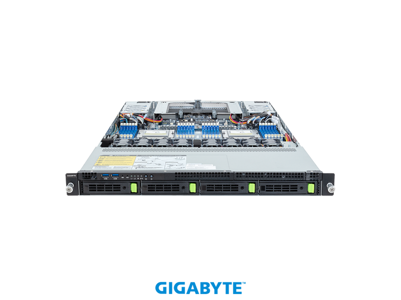 GIGABYTE R183-Z93-AAD1 Rack Server - AMD EPYC™ 9004 - 1U DP 4-Bay Gen5