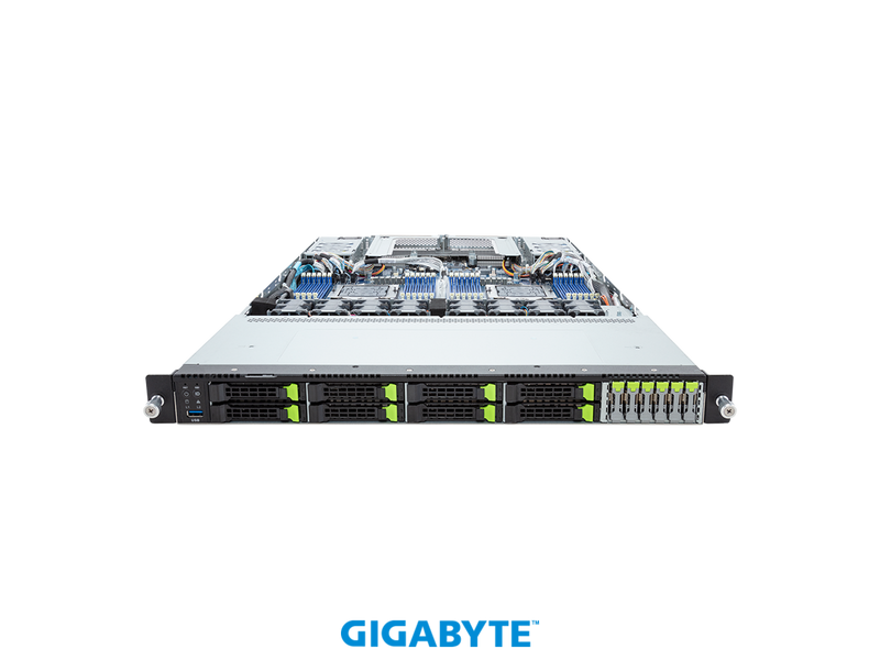 GIGABYTE R183-Z95-AAD1 Rack Server - AMD EPYC™ 9004 - 1U DP 6-Bay E1.S NVMe +