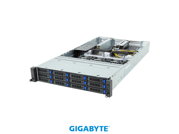 GIGABYTE R243-EG0-AAL1 Rack Server - AMD EPYC™ 8004 - 2U UP 4 x PCIe Gen5 GPUs