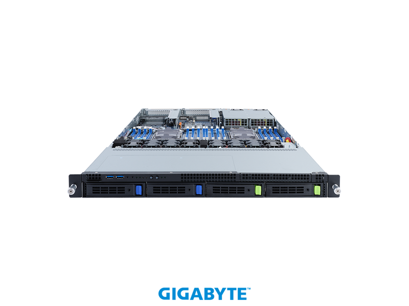 GIGABYTE R182-34A 3rd Gen. Intel® Xeon® Scalable DP Server Barebone - 1U 4-Bay