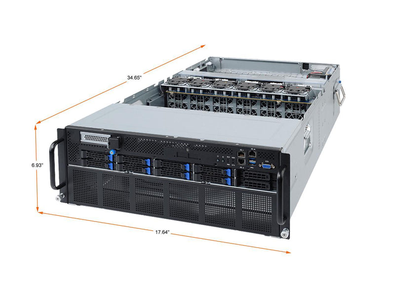 GIGABYTE G482-Z52 4U Rackmount Server Barebone Socket SP3 DDR4 3200