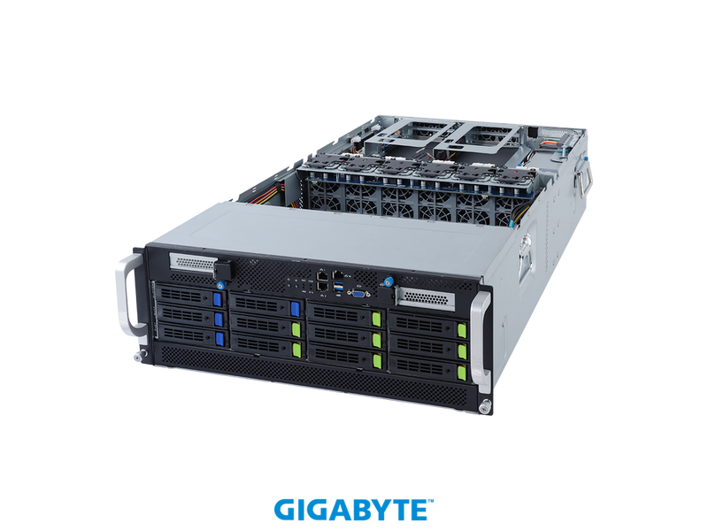 GIGABYTE G492-Z52 4U Rackmount Server Barebone, HPC Server - 4U DP 10 x Gen4