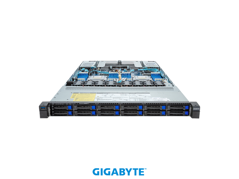 GIGABYTE AMD EPYC™ 9004 Server System - 1U DP 12-Bay SATA/SAS