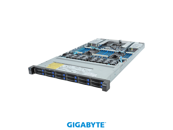 GIGABYTE 4th Gen Intel® Xeon® Scalable Server System - 1U DP 12-Bay SATA/SAS -