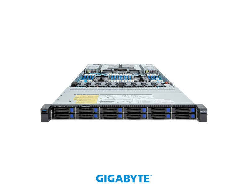 GIGABYTE 4th Gen Intel® Xeon® Scalable Server System - 1U DP 12-Bay SATA/SAS -